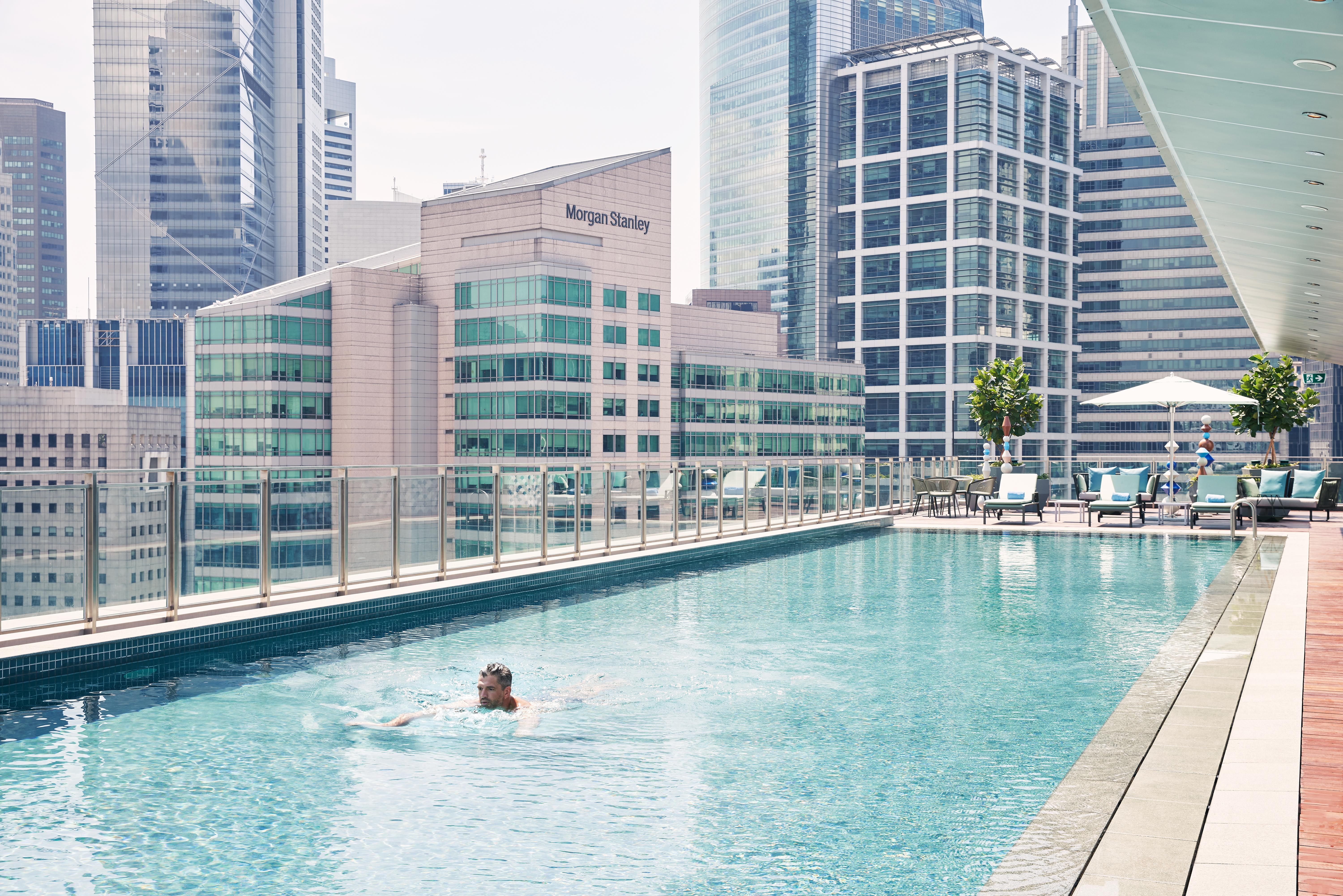 新加坡中国城凯贝丽酒店式服务公寓 外观 照片 The swimming pool at the hotel